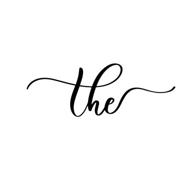 Kaligrafi tasarım elementleri, doğrusal çizim, klasik hipster tarzı..