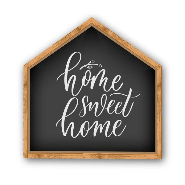 Home sweet home - hand lettering inscription. — Stock Vector