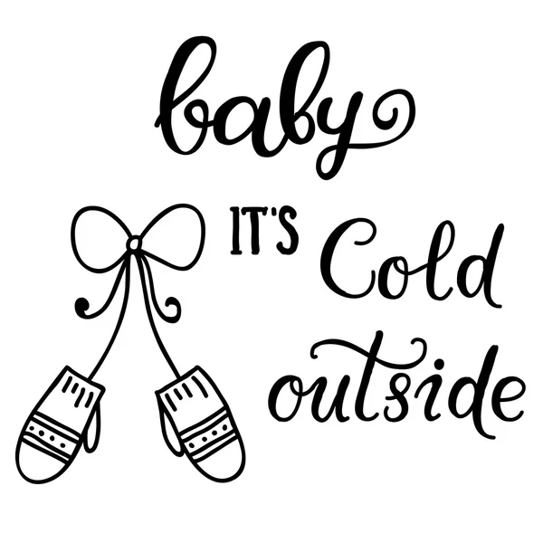 onun soğuk el vektör yazı dışında bebeğim