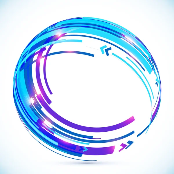 Azul abstrato futurista curva vetor fundo — Fotografia de Stock