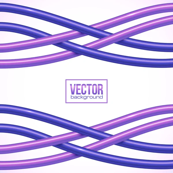 Фіолетовий перетин кабелів на білому тлі — стоковий вектор