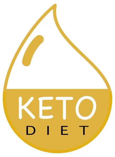 Keto Diet Banner Vektorillustration — Stockvektor