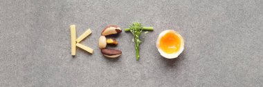 Keto, ketogenik diyet, düşük karbonhidrat, sağlıklı yiyecekler.