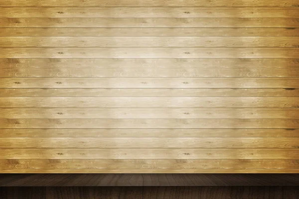 背景の自然パターンを持つ空の木製のテーブル — ストック写真