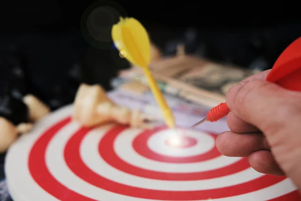 Dart Board Target Business Growth Concept — Stock Photo, Image