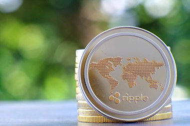 Kripto para ve dijital para birimi para konsepti, kripto piyasa, kripto para birimi finans sistemleri konsepti