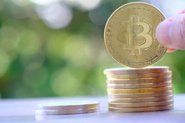 Kripto para ve dijital para birimi para konsepti, kripto piyasa, kripto para birimi finans sistemleri konsepti