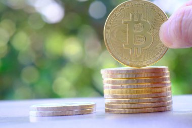 Kripto para ve dijital para birimi para konsepti, kripto piyasa, kripto para birimi finans sistemleri konsepti