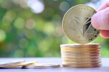 Kripto para ve dijital para birimi para konsepti, kripto piyasa, kripto para birimi finans sistemleri konsepti