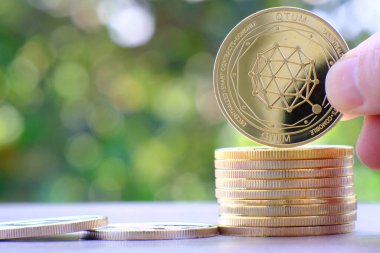 Kripto para ve dijital para birimi para konsepti, kripto piyasa, kripto para birimi finans sistemleri konsepti