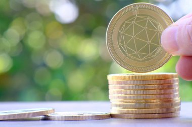 Kripto para ve dijital para birimi para konsepti, kripto piyasa, kripto para birimi finans sistemleri konsepti