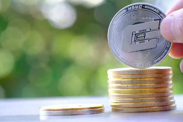 Kripto para ve dijital para birimi para konsepti, kripto piyasa, kripto para birimi finans sistemleri konsepti