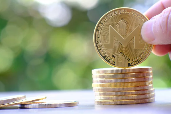 Kripto para ve dijital para birimi para konsepti, kripto piyasa, kripto para birimi finans sistemleri konsepti