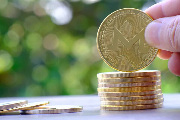 Kripto para ve dijital para birimi para konsepti, kripto piyasa, kripto para birimi finans sistemleri konsepti