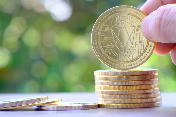 Kripto para ve dijital para birimi para konsepti, kripto piyasa, kripto para birimi finans sistemleri konsepti