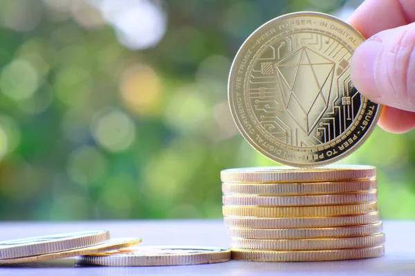 Kripto para ve dijital para birimi para konsepti, kripto piyasa, kripto para birimi finans sistemleri konsepti