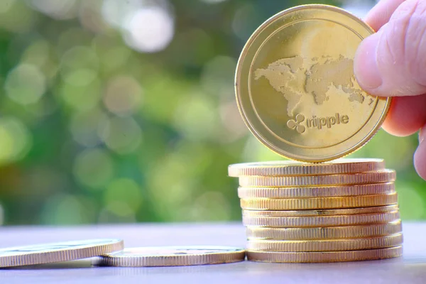 Kripto para ve dijital para birimi para konsepti, kripto piyasa, kripto para birimi finans sistemleri konsepti