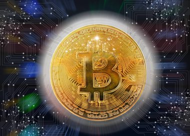 Kripto para arkaplanı ve dijital para birimi para kavramı, kripto para birimi finans sistemleri kavramı