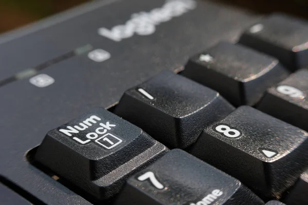 Black Keyboard Close View — Stockfoto