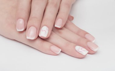 çivi, beyaz, doğal, çivi, parmak, izole, kadın, Bakımı, el, güzel, manikür