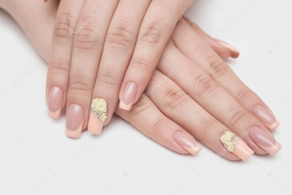 nails, lady, nail, pearl, beautiful, manicure,
