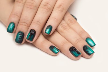 kedi gözü, yeşil, çivi, Lehçe, arka plan, Manikür, gradyent