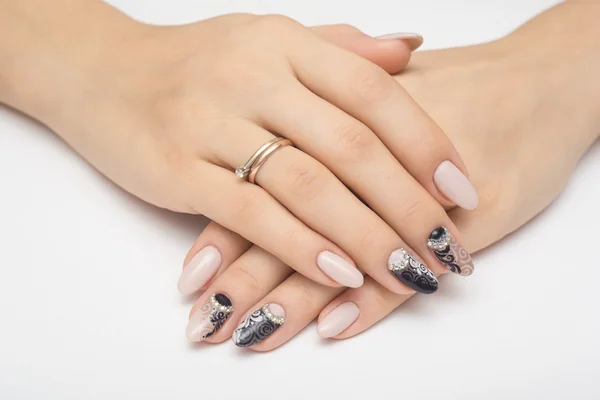 tırnak, Manikür, güzellik, çivi, Fransız, kadın, 