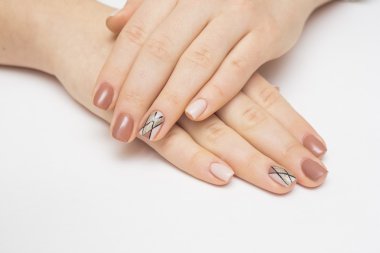 tırnak, Lehçe, kahverengi, el, tırnak, Manikür, izole, güzellik, ipek, bakım, beyaz, erkek, renk, güzel, tatlı, vernik, glamour, arka plan, tırnak, mor, kırmızı, cam, parmak, renkler, şişe