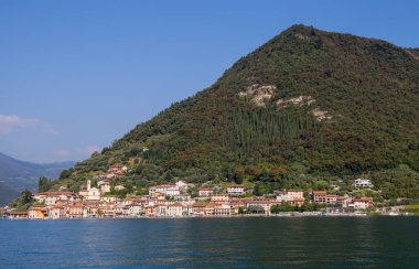 Monte Isola, Iseo Gölü, Brescia ili, Lombardy, İtalya.