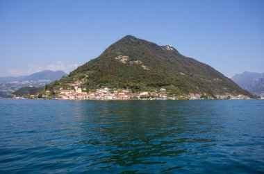 Monte Isola, Iseo Gölü, Brescia ili, Lombardy, İtalya.