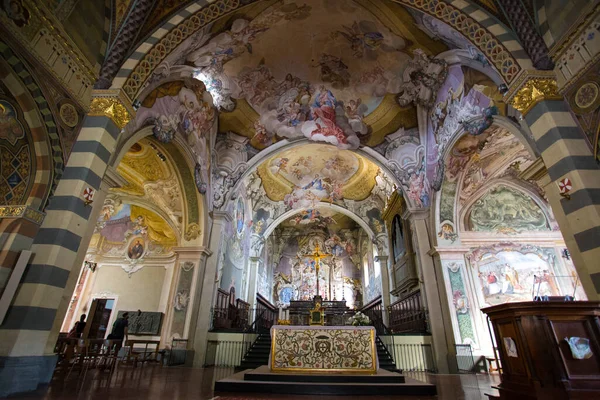 Bobbio イタリア 2020年8月20日 ボビオ大聖堂の内部 サンタ マリア アスンタ ピアチェンツァ県のボビオ教区教会 イタリア — ストック写真