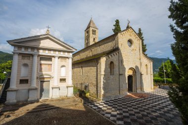 Cenova, İtalya 'daki San Siro di Struppa Ortaçağ Kilisesi.