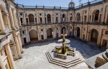 Tomar, Portekiz 18 Haziran 2016 - Mesih'in Order of Convent bir dini yapı ve Roma Katolik Tomar, Portekiz'de bina var. UNESCO Dünya Mirası