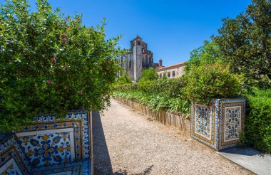 Tomar, Portekiz 18 Haziran 2016 - Mesih'in Order of Convent bir dini yapı ve Roma Katolik Tomar, Portekiz'de bina var. UNESCO Dünya Mirası