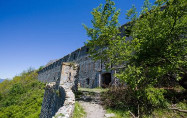 İtalya Cenova 'daki Ratti ya da Monteratti Kalesi manzarası.