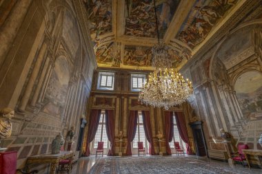 GENOA, İtalya, 14 Eylül 2024 - İtalya Cenova 'daki Angelo Giovanni Spinola sarayının içi