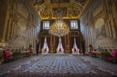 GENOA, İtalya, 14 Eylül 2024 - İtalya Cenova 'daki Angelo Giovanni Spinola sarayının içi