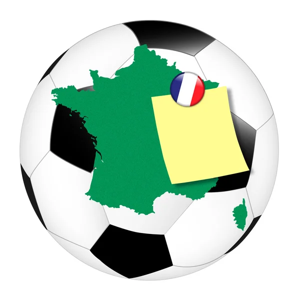 Nota de futebol - França — Fotografia de Stock