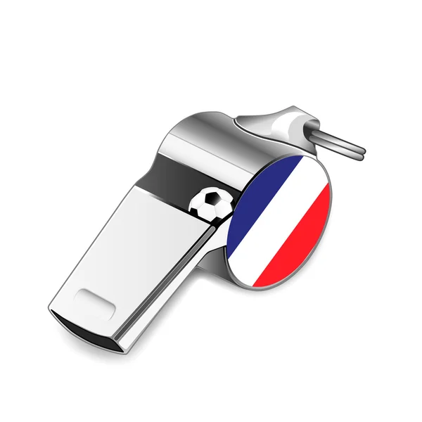 Referee whistle - France — Stock Photo, Image