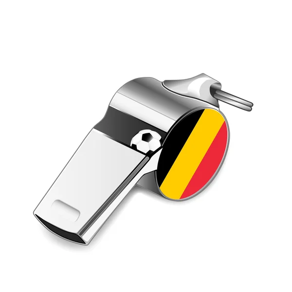 Referee whistle - Belgium — Stock Photo, Image