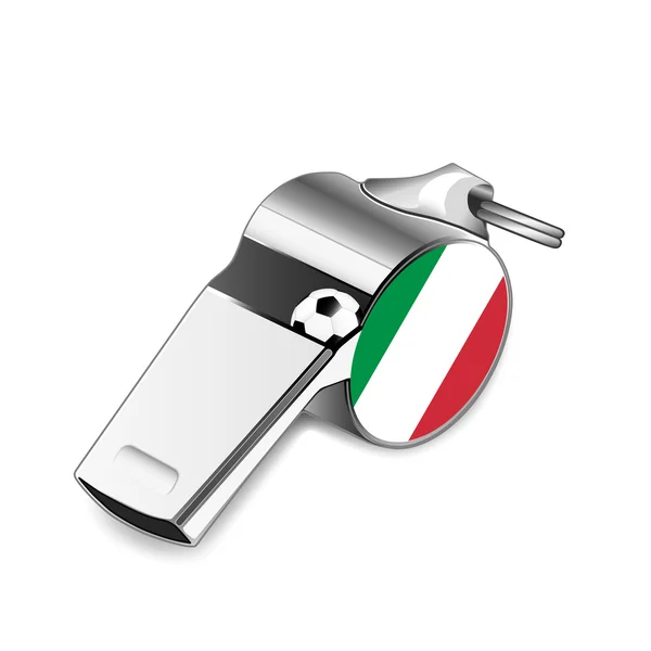 Referee whistle - Italy — Stock Photo, Image