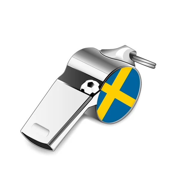 Referee whistle - Sweden — Stock Photo, Image