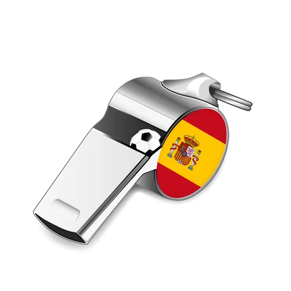 Domaren whistle - Spanien — Stockfoto