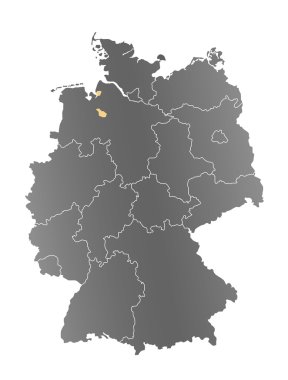 Bremen Karte - Deutschland