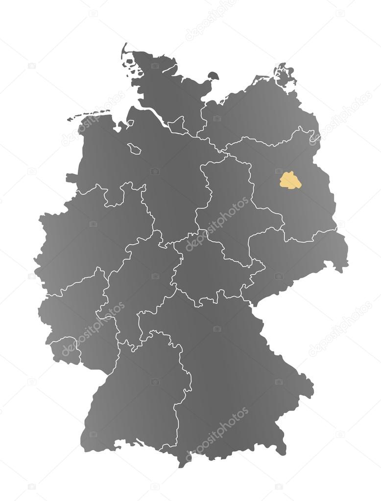 Berlin Karte Deutschland Stock Photo C Depogross 6665