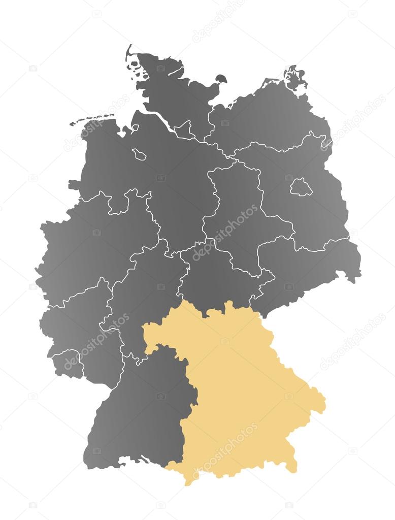 Bayern Karte - Deutschland