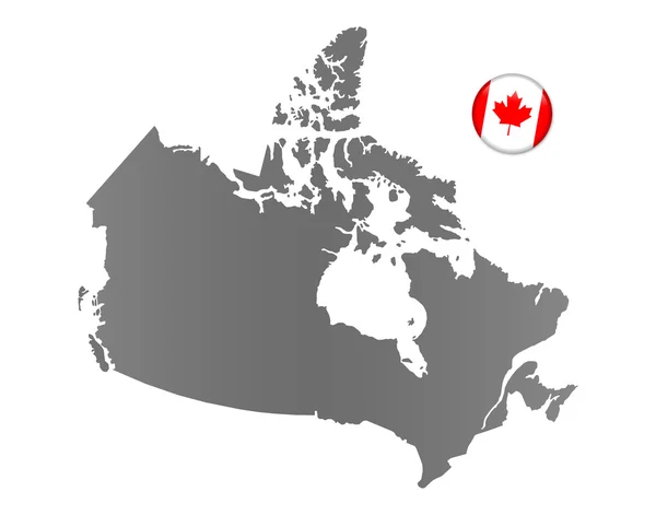 カナダ地図 — ストック写真