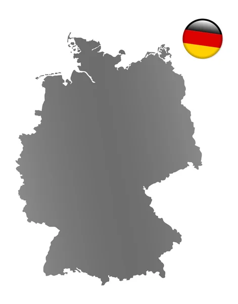 Germania Mappa — Foto Stock