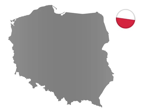 Poland map — Stock Photo, Image