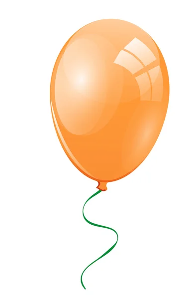 Orange flying balloon — Stock Photo, Image